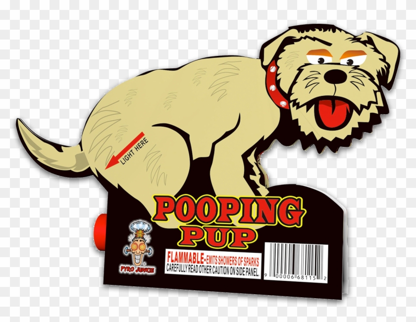 Pooping Pup - Cartoon Clipart