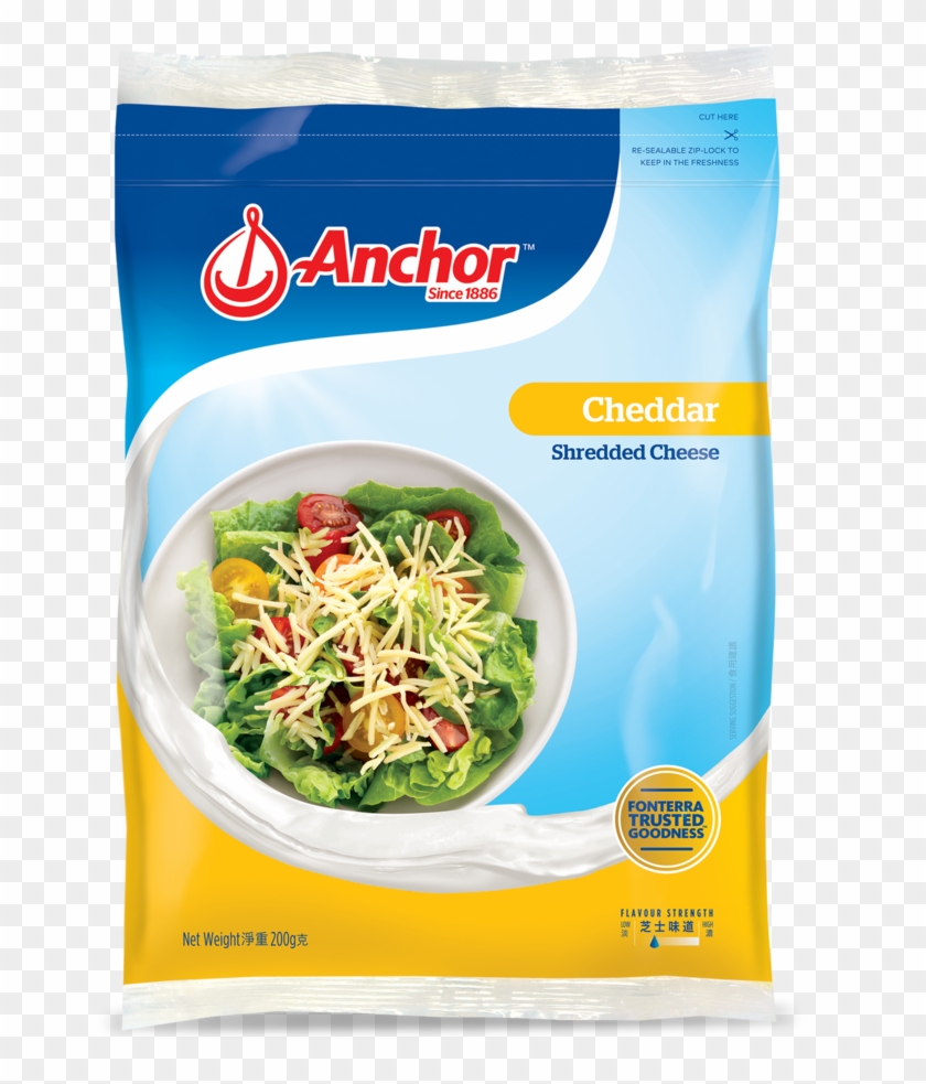 Anchor Shredded Cheddar Cheese Clipart #5914676