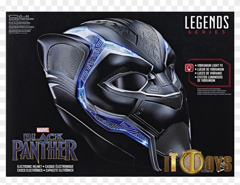 1/1 Scale Marvel Legend Series - Marvel Legends Series Black Panther Electronic Helmet Clipart #5915440