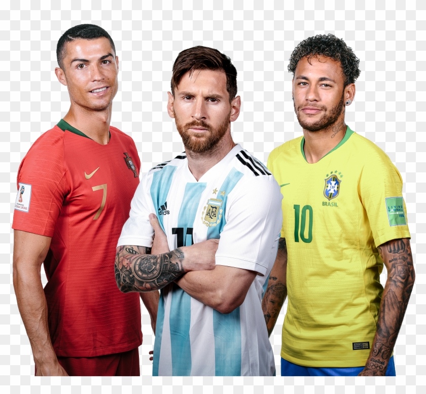 Cristiano Ronaldo, Lionel Messi & Neymar Render - Ronaldo Portugal Vs Messi Argentina Clipart