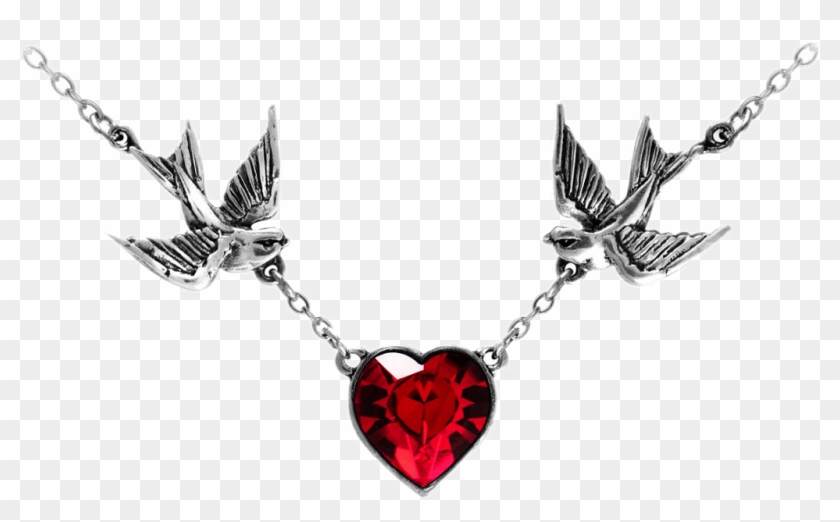 #freetoedit #necklace #birds #heart #goth #gothic #gothicjewelry - Necklace Clipart