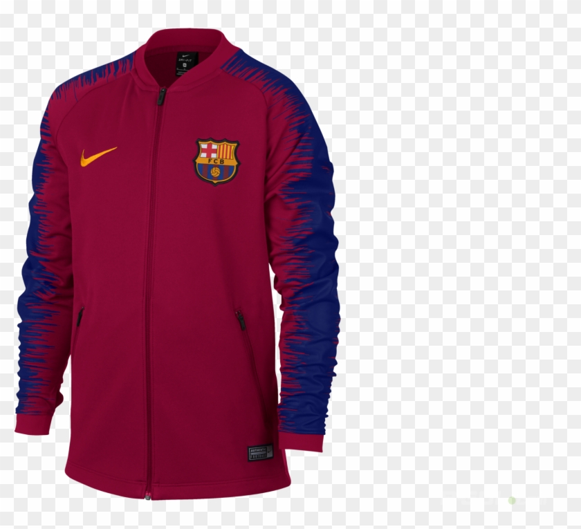 Sweatshirt Nike Fc Barcelona Anthem Fb Junior 894412-620 - Barcelona Jacket 2018 19 Clipart #5916213