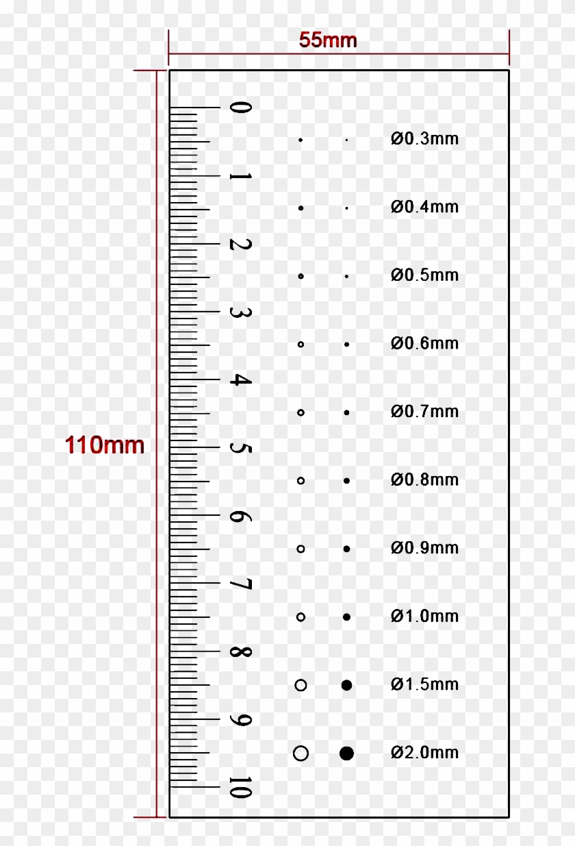 Reticle And Target - Mm Ruler Clipart #5916302