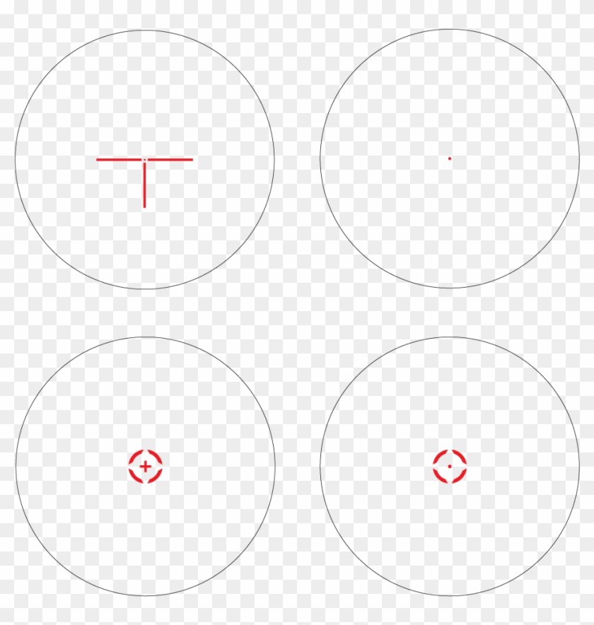 Ar 30s 4 Interchangable Reticles - Circle Clipart