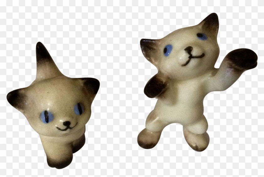 Vintage Hagen Renaker Playful Mini Nose Up Kitten And - Animal Figure Clipart #5916583