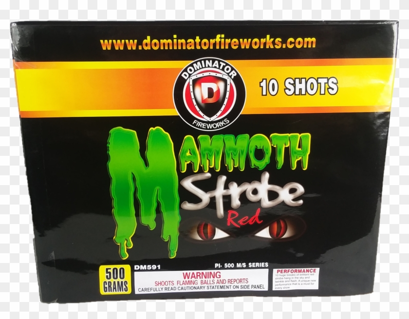 Wholesale Fireworks Mammoth Strobe Red Case 4/1 - D Clipart #5916618