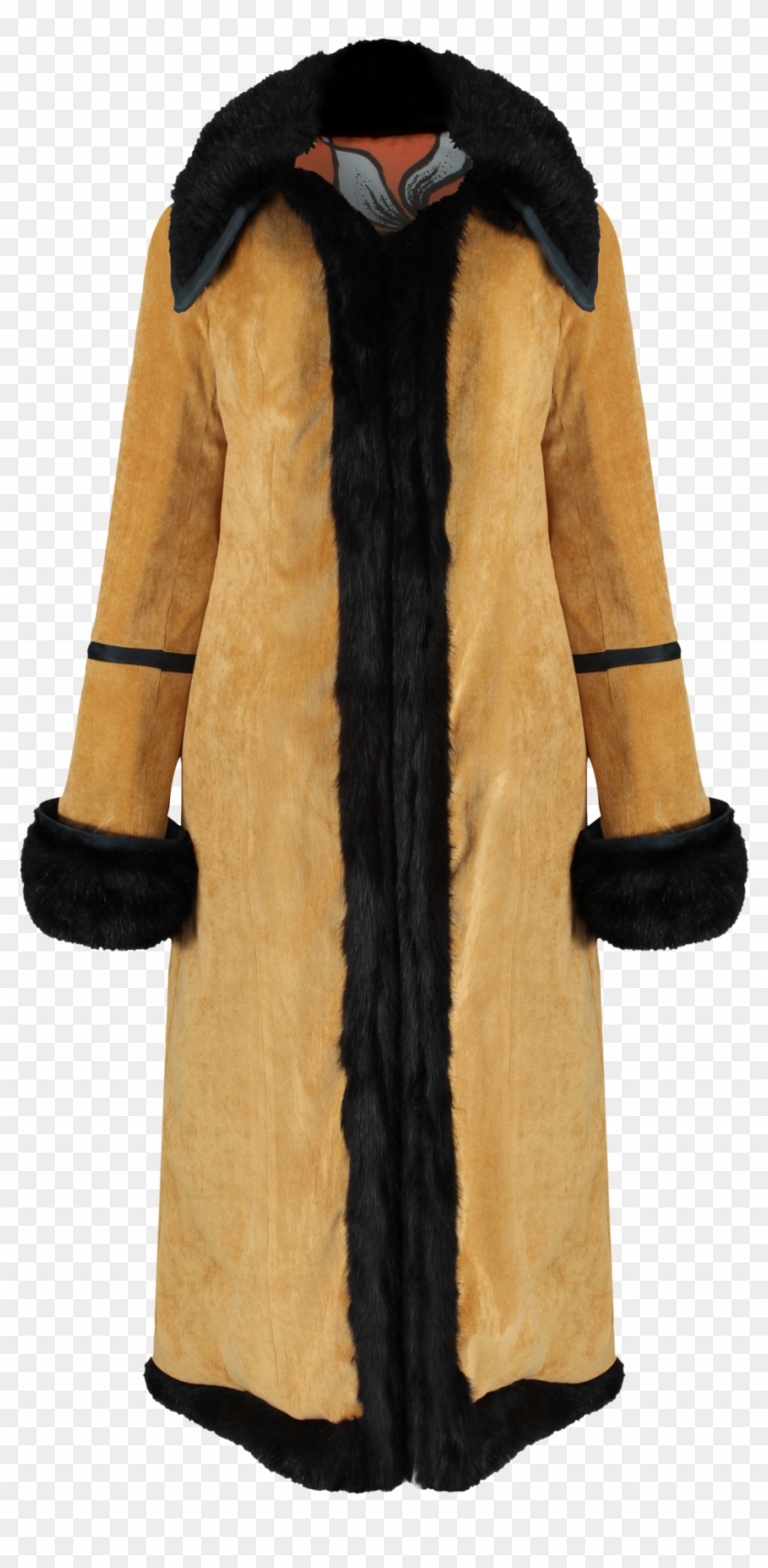 Electra Coat I- Mustard Cord X Tigerlily - Overcoat Clipart #5917304