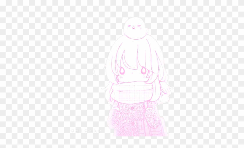 #anime #manga #girl #cute #kawaii #pink #japanese #chibi - Illustration Clipart