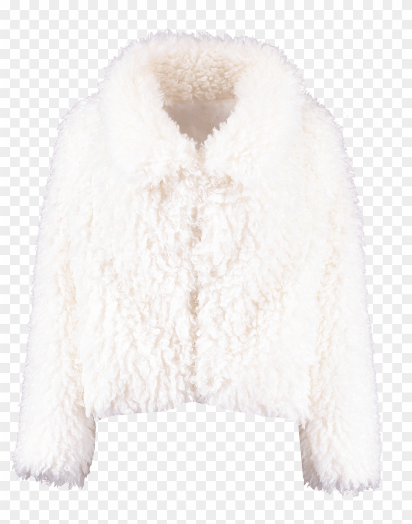 Beat The Chill Looking Fire In A Faux Fur Coat - Wool Clipart