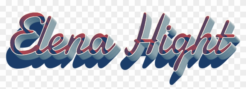 Elena Hight Missing You Name Png - Graphic Design Clipart