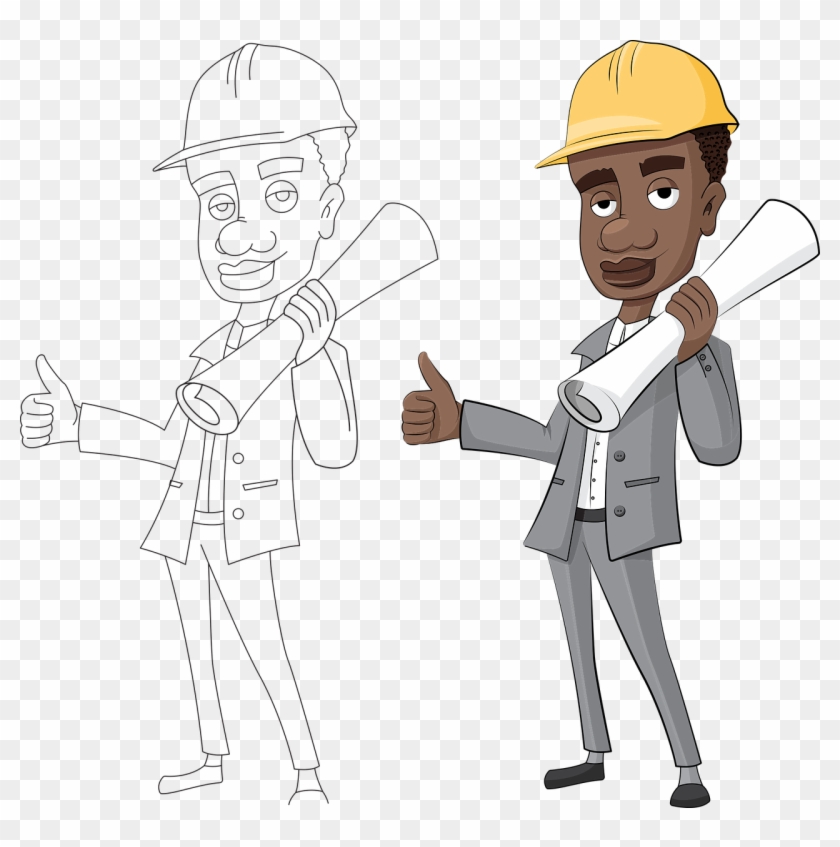 Architect Man Construction Png Image - Architect Person Easy Drawing Clipart