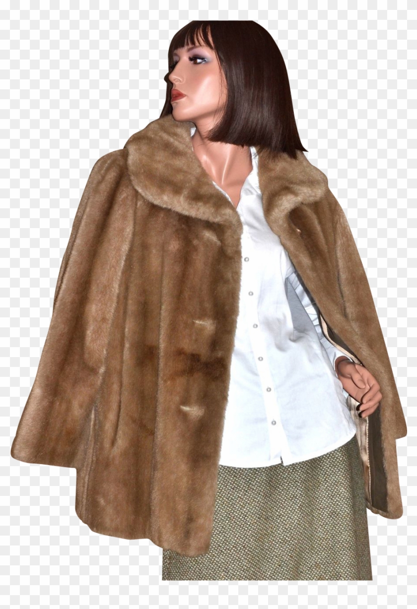 Fur Coat - 1960's Fur Coat Clipart