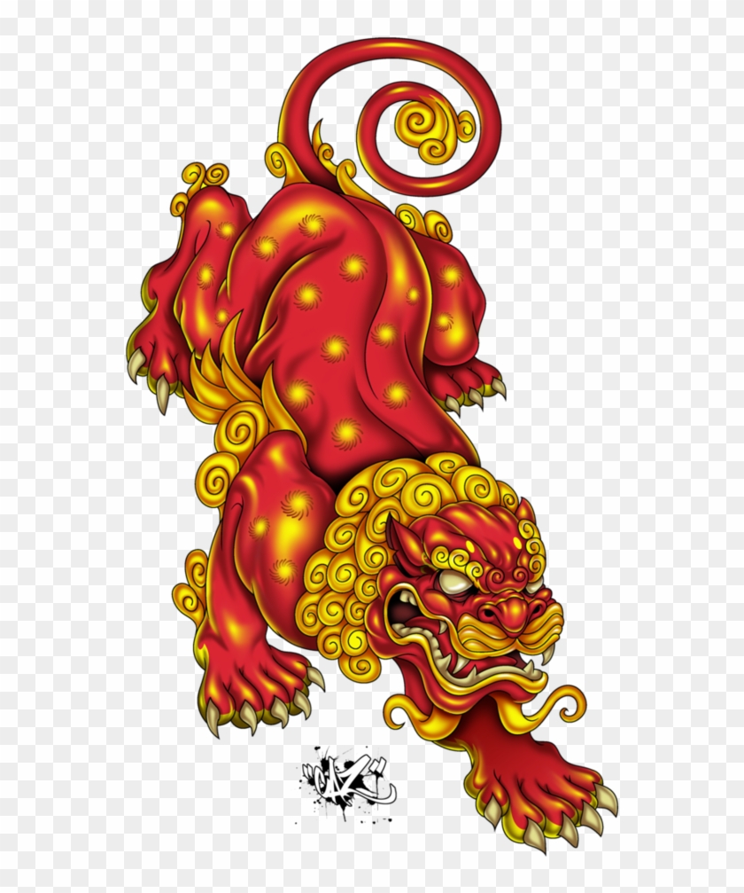 Fu Lion From Magic Strikes Japanese Foo Dog, Japanese - Lion Fu Clipart