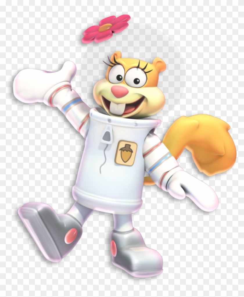 Made A New 3d Model Of Sandy Cheeks From Sponebob Squarepants - Cartoon Clipart