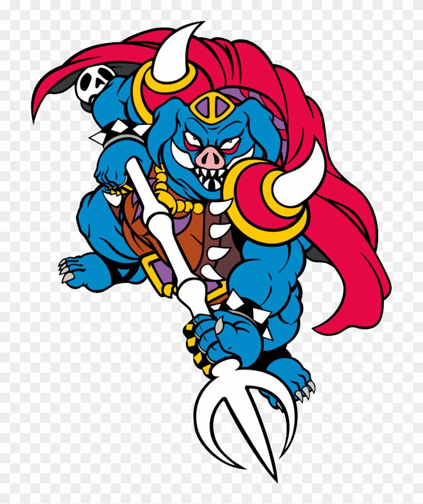Official Artwork Of Ganon From A Link To The Past - Ganon Alttp Clipart