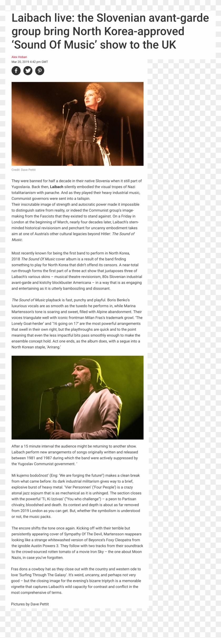 Nme - Com - Laibach Live - The Slovenian Avant Garde - Animal Clipart