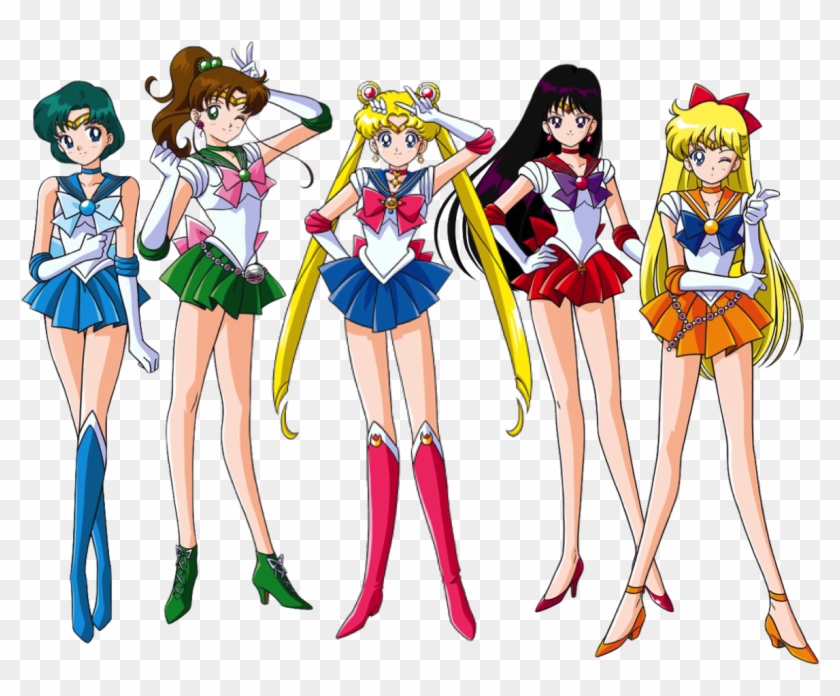 Sailor Moon Crystal Style - Sailor Moon Squad Clipart