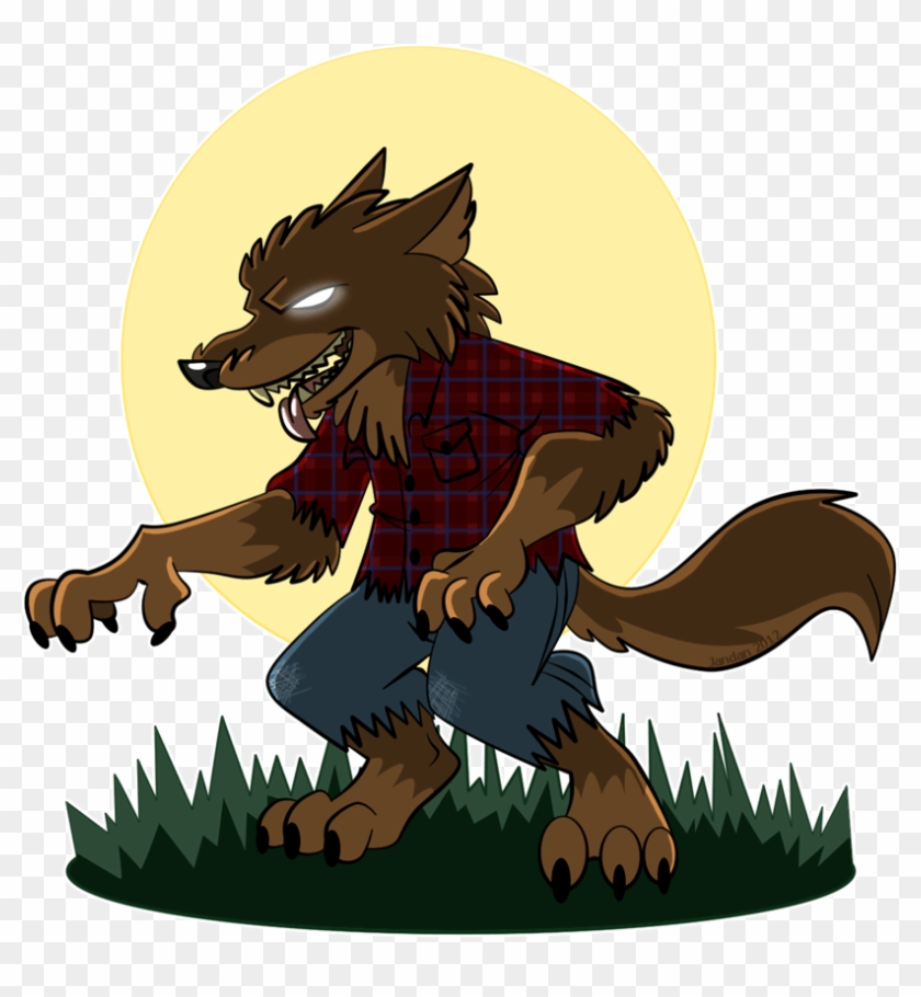 Cartoon Werewolf Tattoo Design By Jandan Nabyn - Cartoon Werewolf Clipart - Png Download #5920432