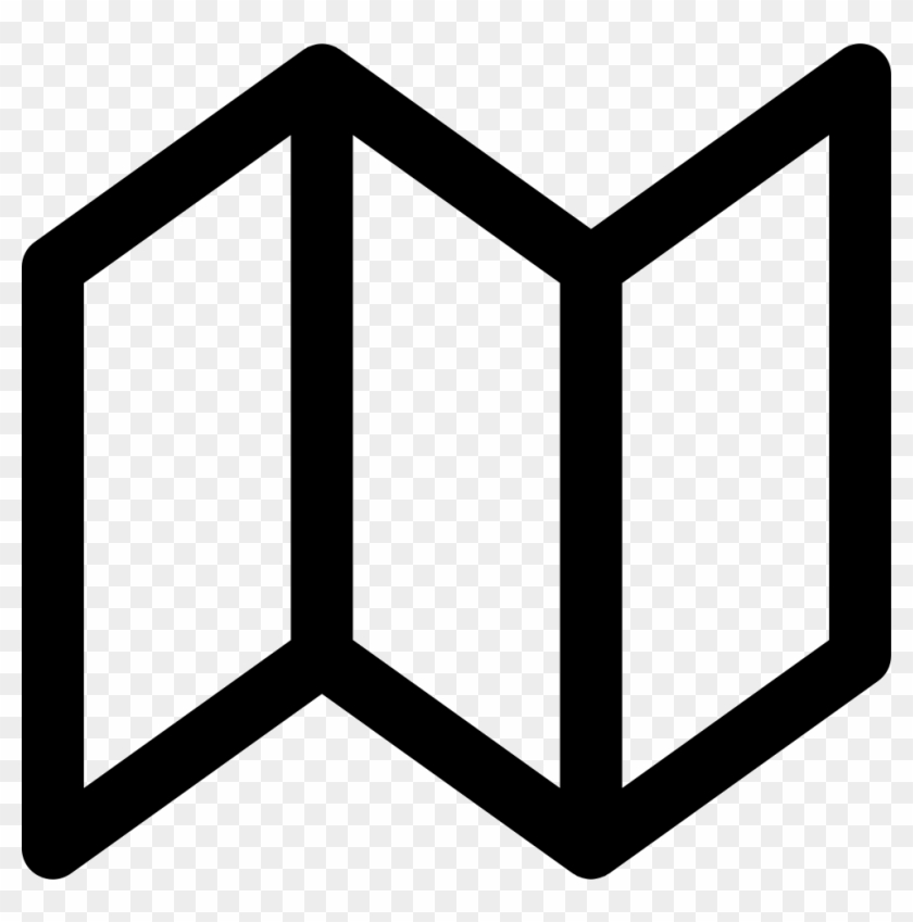 Folded Paper Comments - Map Clipart