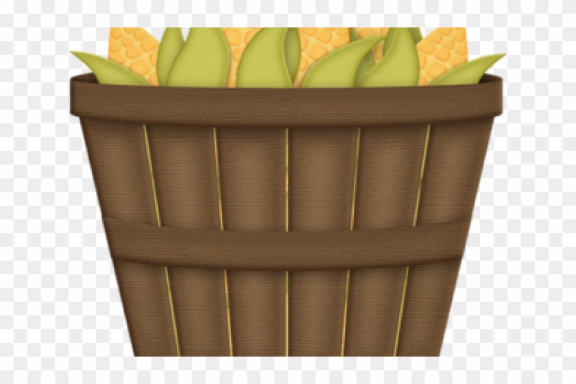 Basket Of Corn Cartoon Clipart