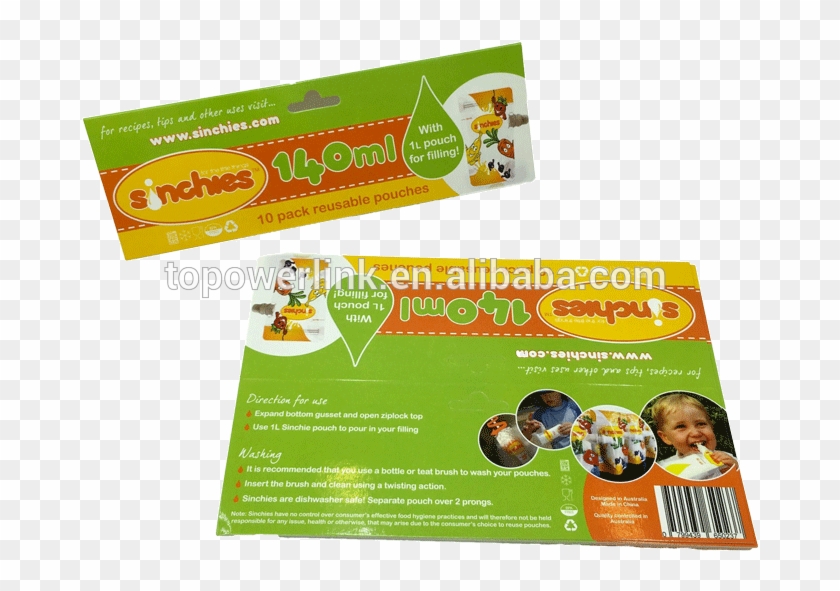 Custom Printed Folded Paper Header Card - Sinchies Clipart