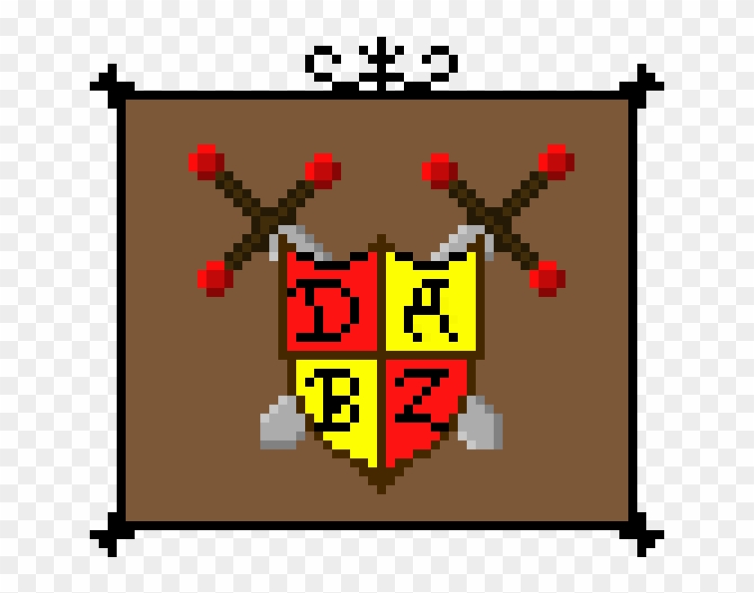 Dabz Shield Double Sword - Emblem Clipart #5921071