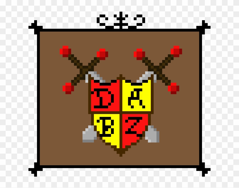 Dabz Shield Double Sword - Emblem Clipart