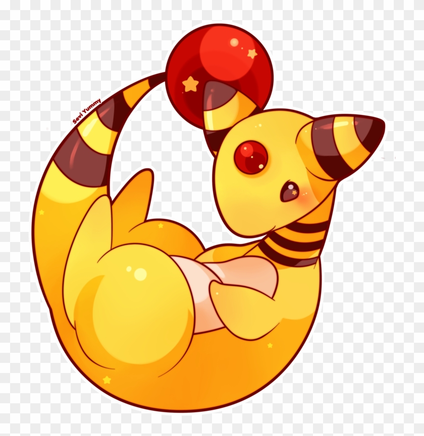 View , - Ampharos Chibi Clipart #5921119