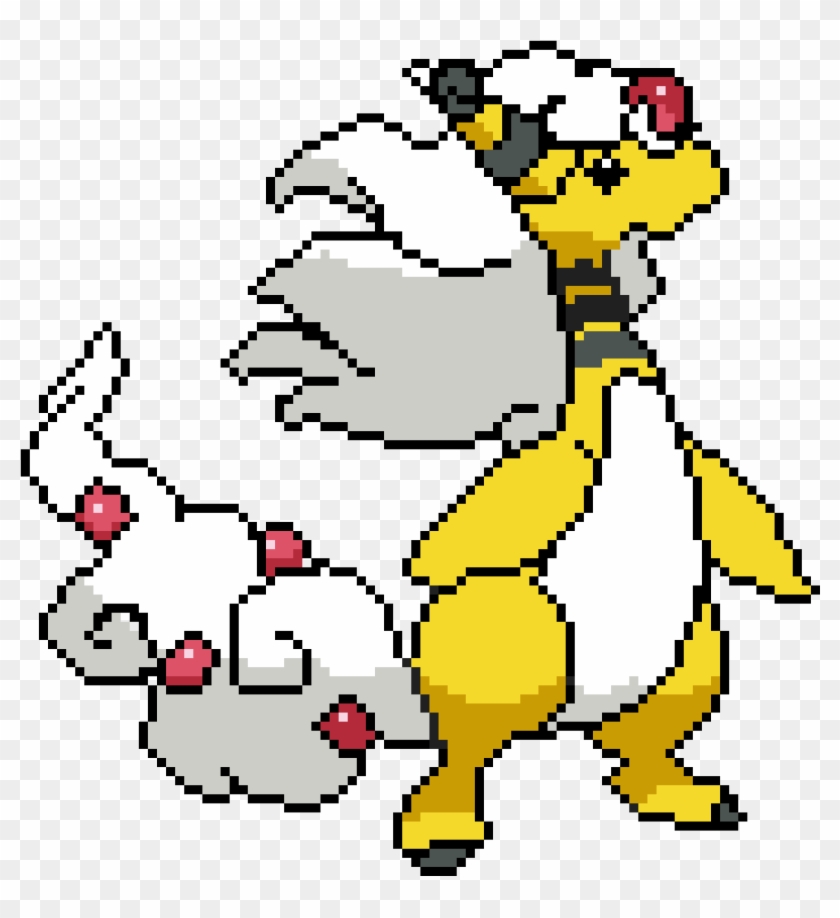 Mega Ampharos - Cartoon Clipart
