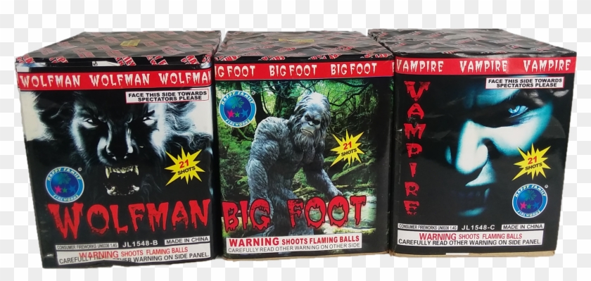 Wholesale Fireworks Monster Asstortment 3 Pack Case - Vampire Clipart #5921493