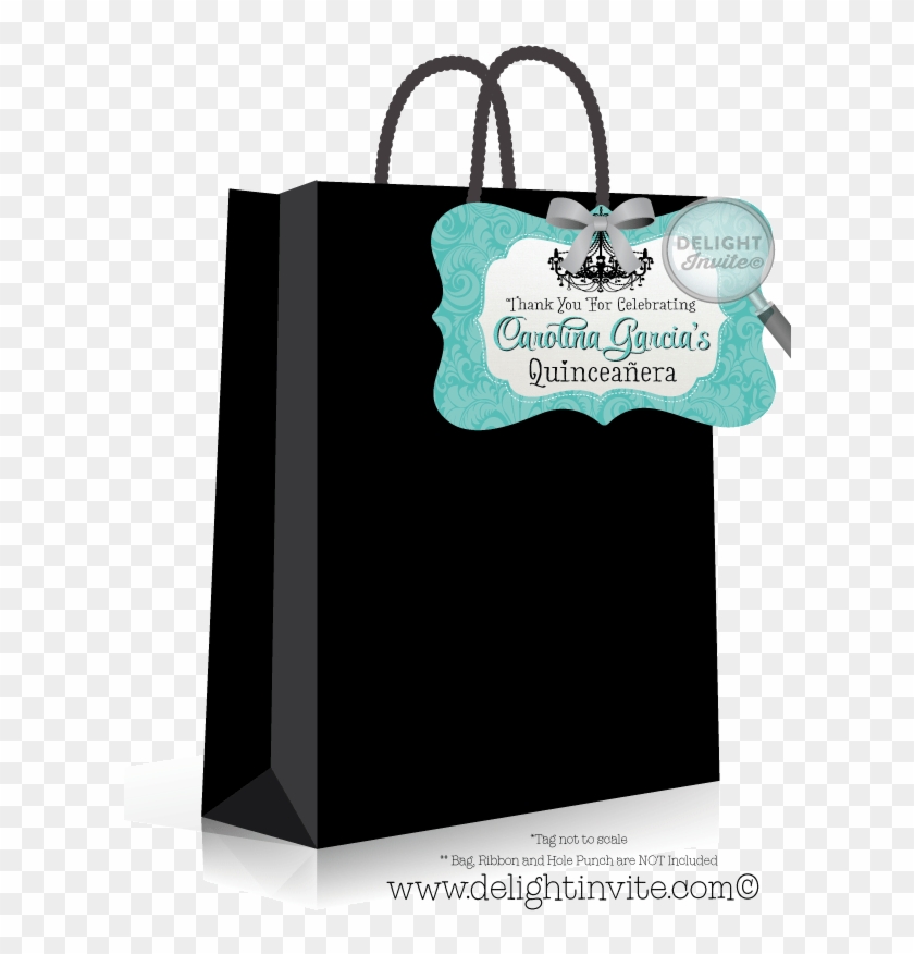 Tiffany Blue Chandelier Quinceñeara Favor Tags - Superhero Party Favor Tags Clipart