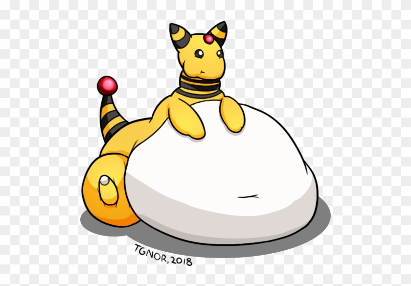 Ample Ampharos - Fat Ampharos Clipart #5921702