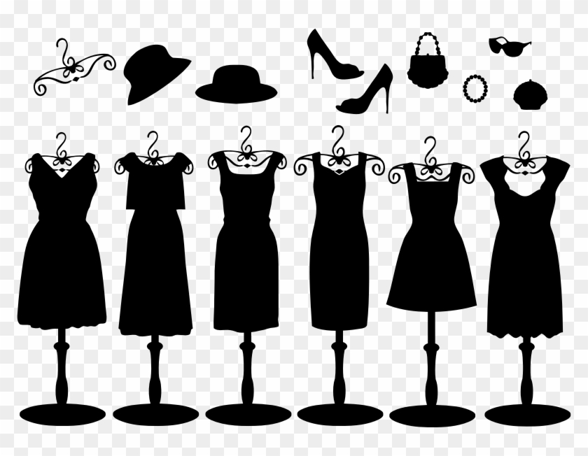 Little Black Dress Icon Clipart