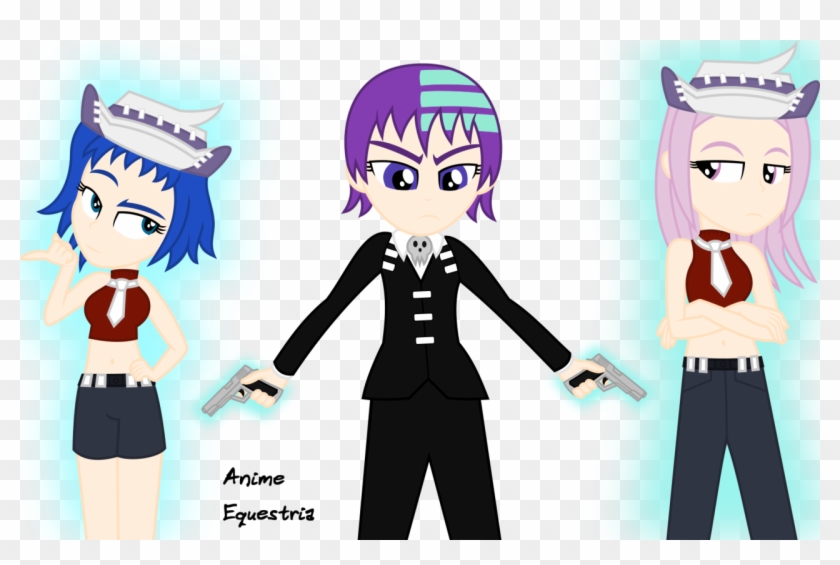 Anime-equestria, Crossover, Death The Kid, Equestria - Death The Kid Guns Clipart