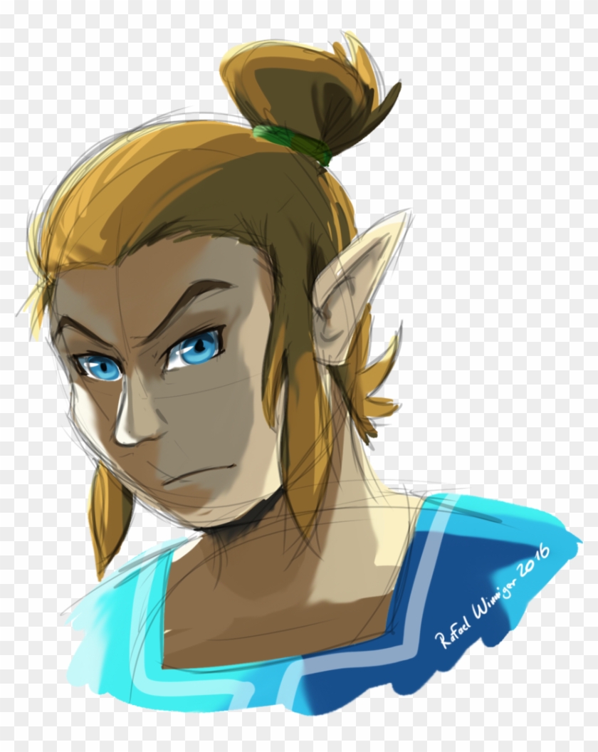 Man Bun Link By Comic - Link With Man Bun Clipart