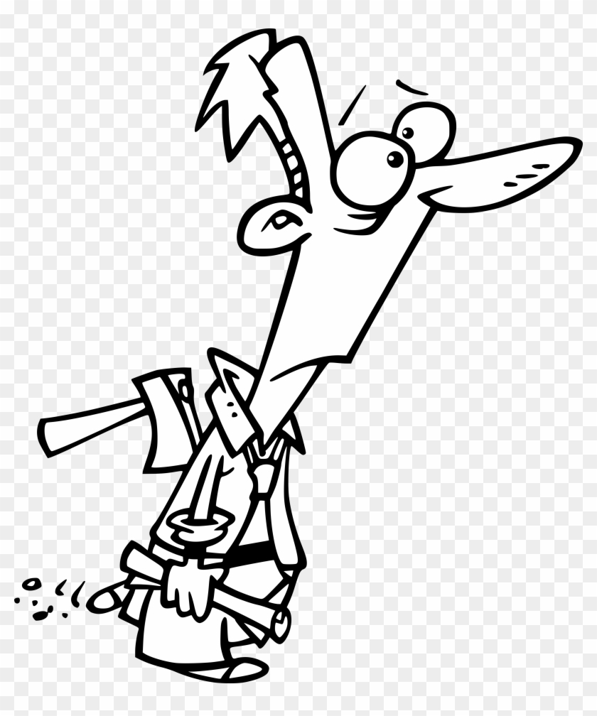 Loss Of Your Job Creates Real Grief - Axe Back Cartoon Clipart
