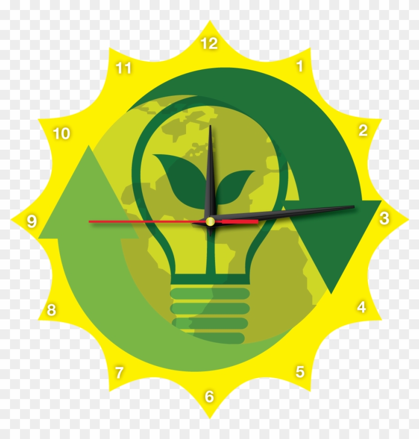 Green Earth Clock - Jaiku Clipart #5922486