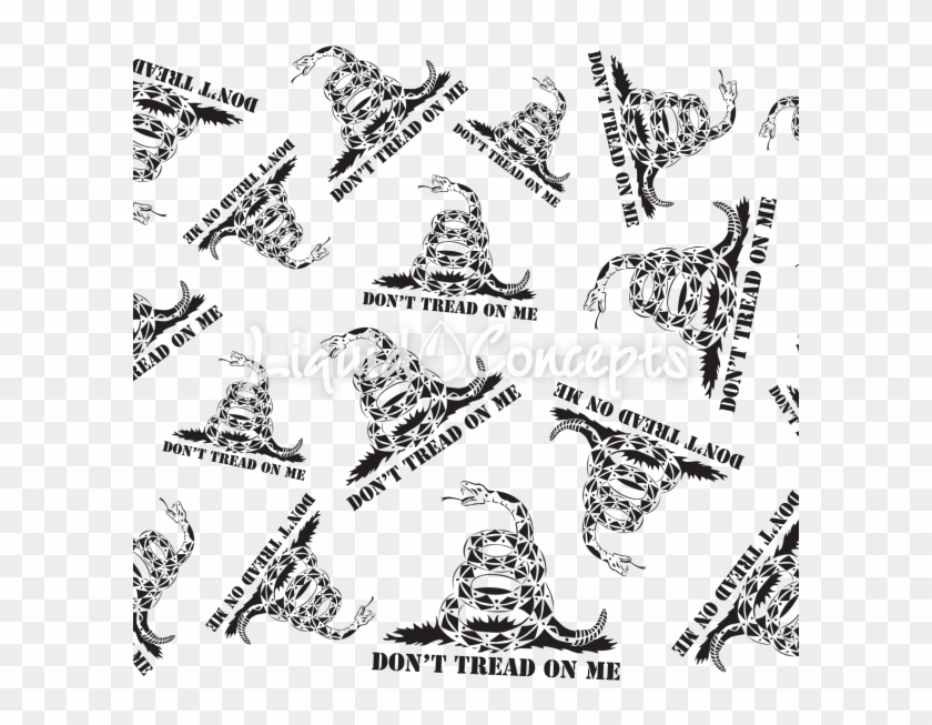 Dont Tread On Me Hydrographics Films - Drawing Clipart