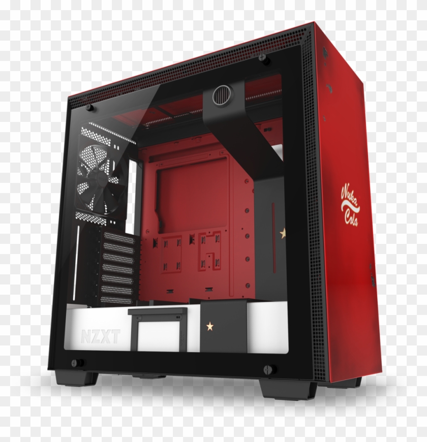Nzxt H700 Limited Edition Nuka-cola Computer Case - Limited Edition Pc Case Clipart #5923086