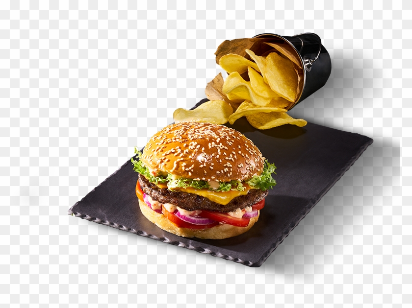 Cheese Burger Png - Pizza Hut Classic Burger Clipart #5923343