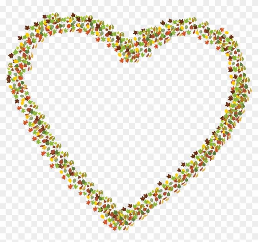 This Free Icons Png Design Of Leaves Heart 2 - Leaves Heart Png Clipart #5923379