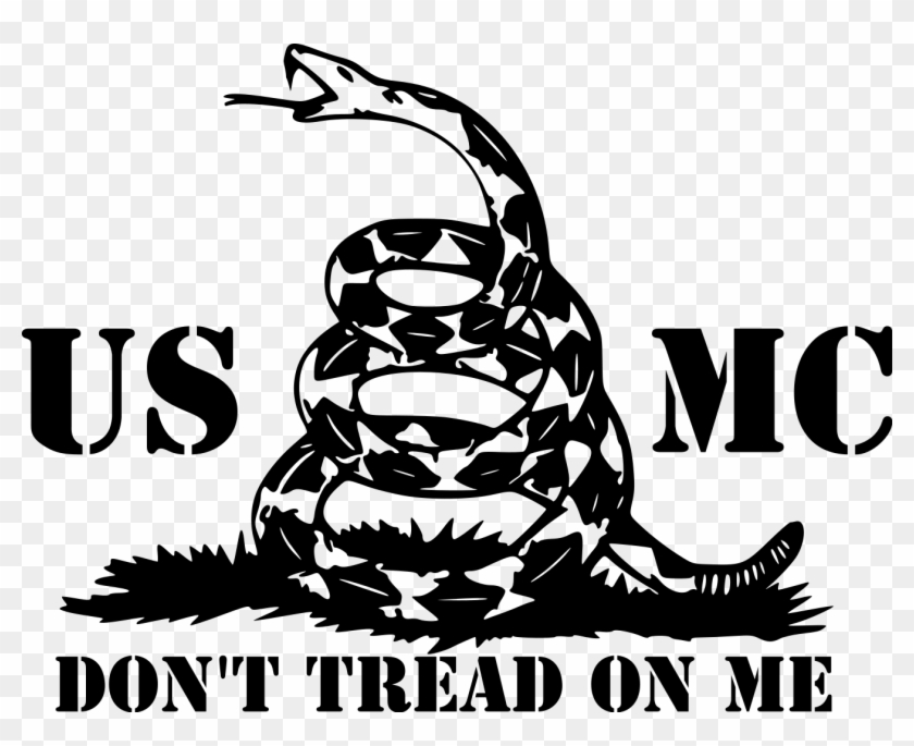 Usmc Dont=tread On Me File Size - Revolutionary War Militia Flag Clipart