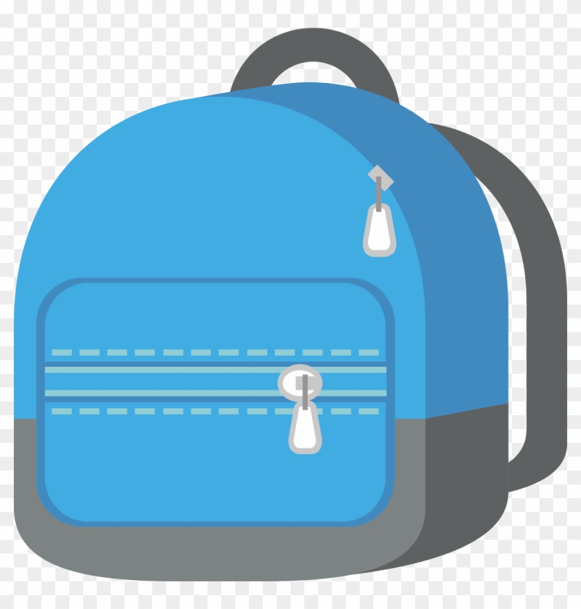 Backpack Emoji Png - School Bag Emoji Png Clipart #5924439