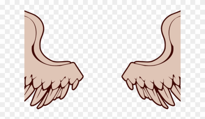 Halo Clipart Angel's Wing - 羽 イラスト 素材 - Png Download