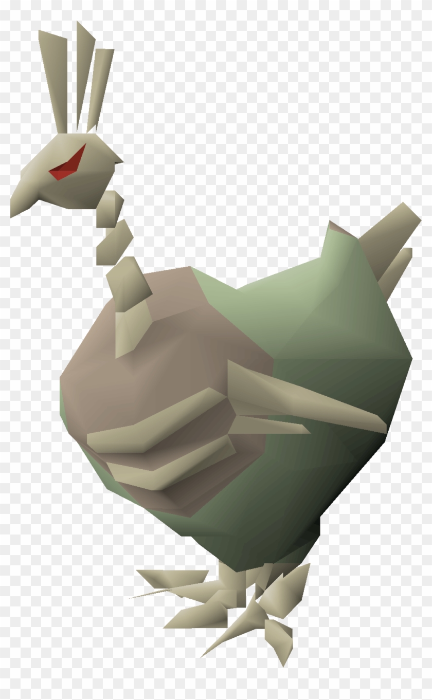 Undead Chicken - Origami Clipart