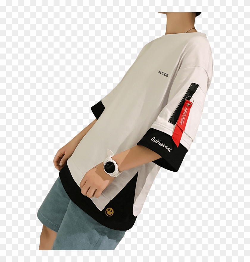 Hip Hop Short Sleeved T Shirt Men's Trend 5 Points - T-shirt Clipart