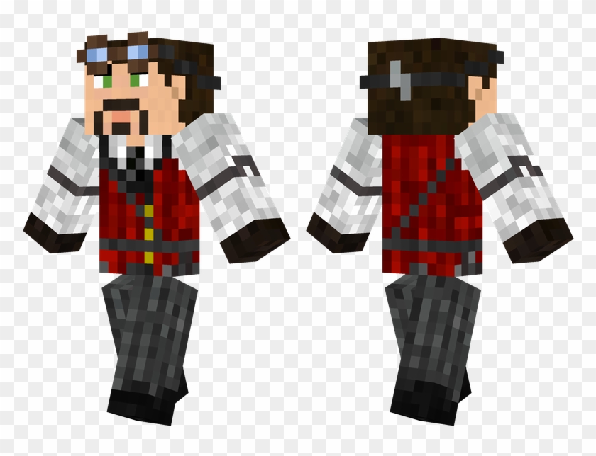 Steampunk Suit - Minecraft Pulp Fiction Skin Clipart #5925254