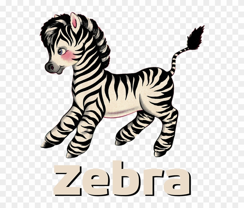 Click And Drag To Re-position The Image, If Desired - Retro Baby Zebra Clipart