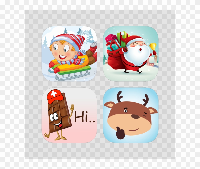 Celebrate Christmas With Santa Claus, Swiss Chocolate - Cartoon Clipart #5925469