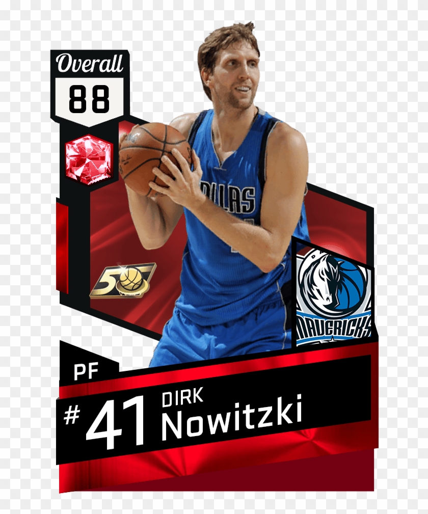 Dirk Nowitzki - Derrick Jones Jr Nba 2k17 Clipart